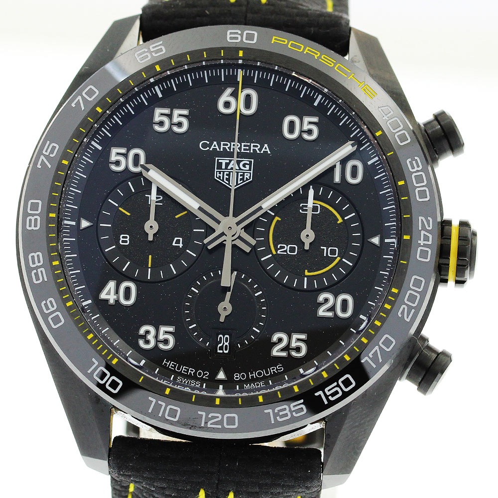 タグホイヤー TAG HEUER CBN2A1H.FC6512 カレラ×ポルシェ リミテッドエディション 自動巻き メンズ 美品 箱・保証書付き_874082【中古】