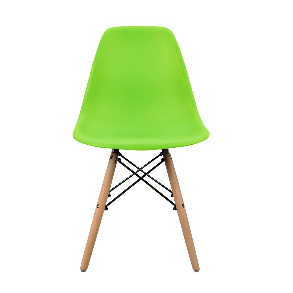 【4脚セット】【グリーン座面＆ナチュラル脚】イームズチェア リプロダクト ダイニングチェア ダイニングチェアー イームズチェア DSW eames イームズ チェアー DSW イームズ椅子 チェア イ