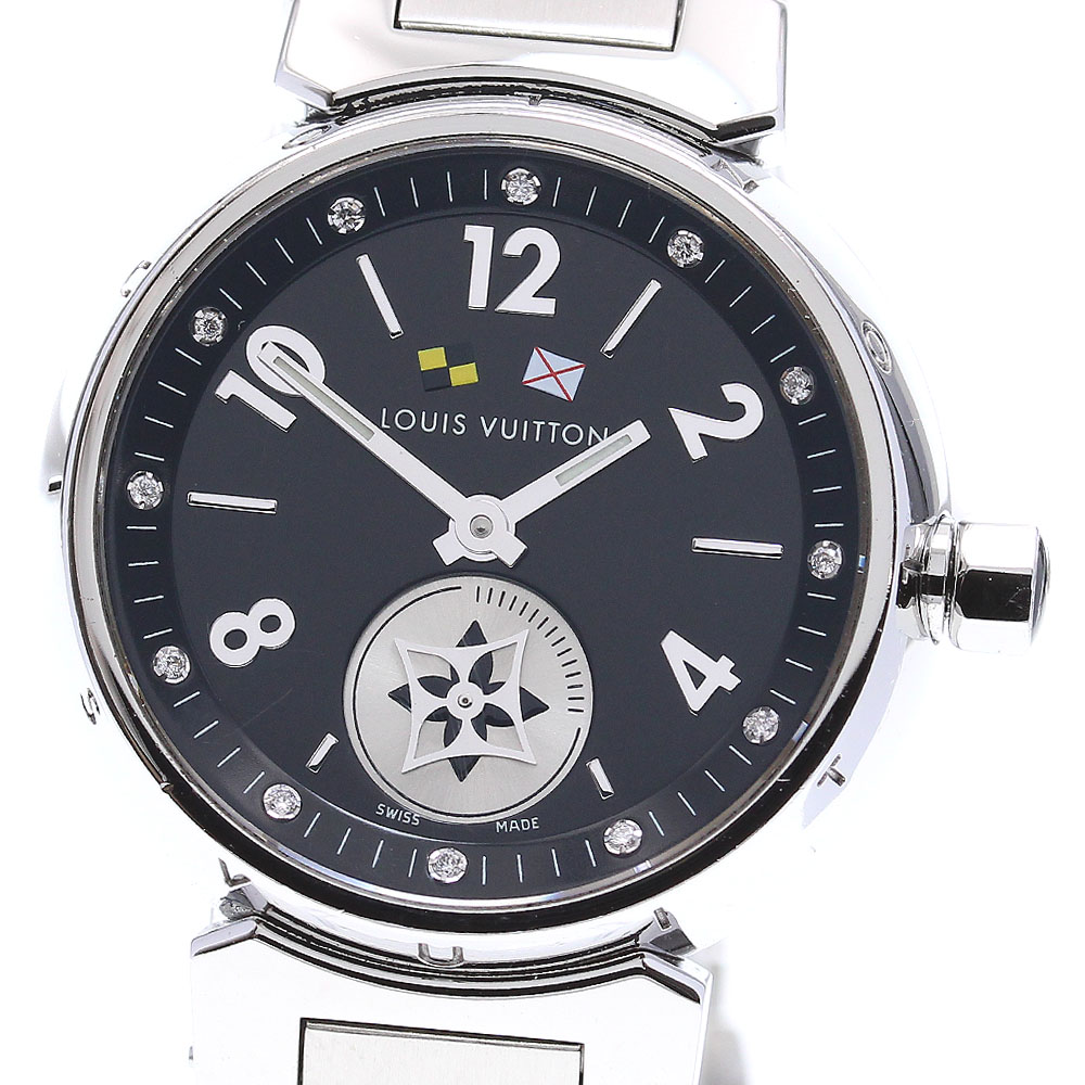 ルイ・ヴィトン LOUIS VUITTON Q12M1 タンブール ラブリーカップ 12Pダイヤ クォーツ レディース 内箱付き_836919【中古】