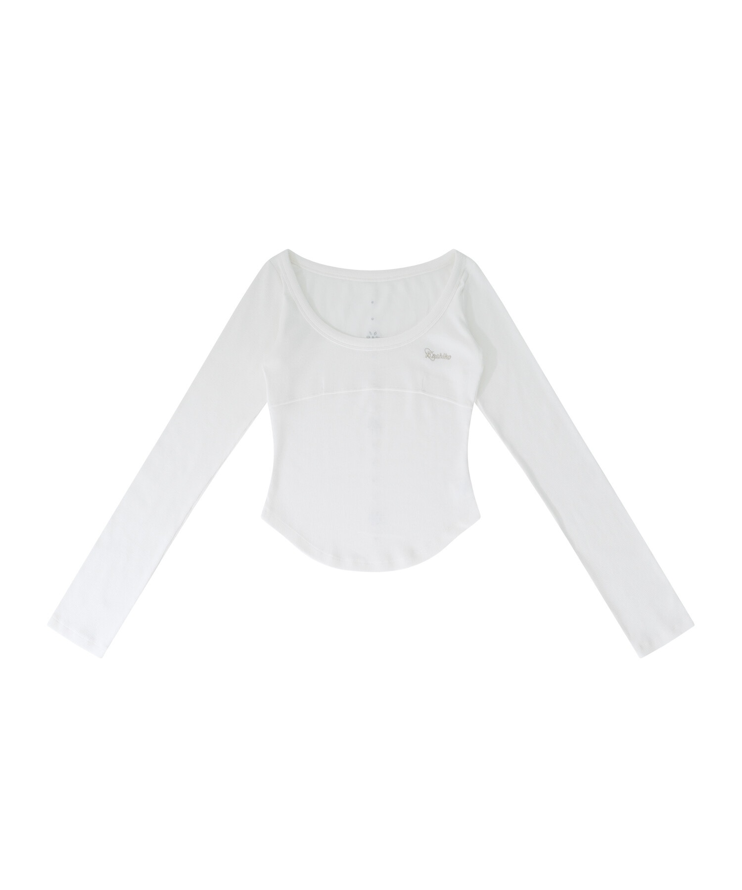 【KASHIKO】 MONK LONG SLEEVE TOP : WHITE