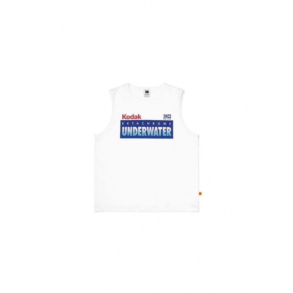 コダックアパレルサマーグラフィックノースリーブホワイト