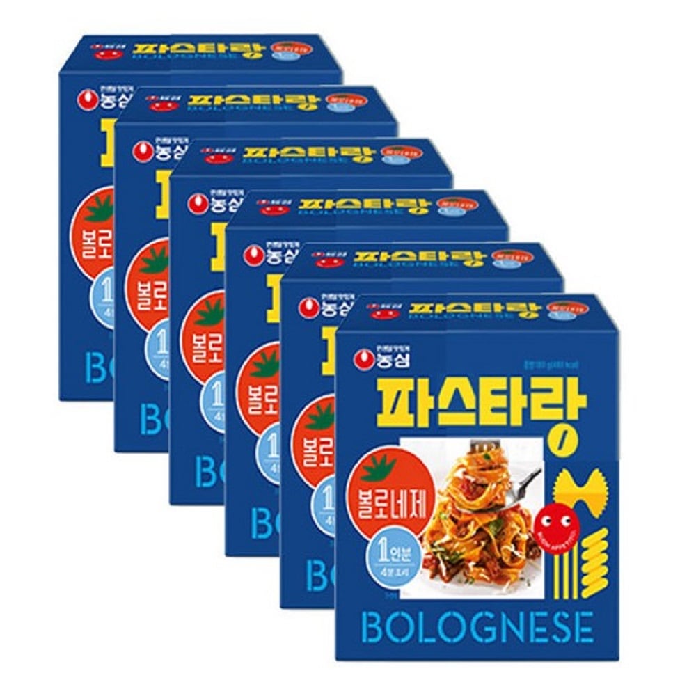 韓国-K MEAL-パスタとボロネーゼ 180g 6個 肉 バター風味 トマトソース ホームパスタ-K FOOD渡韓ごっこ