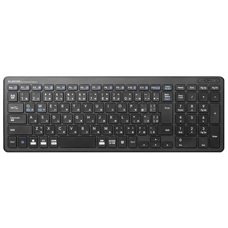 ワイヤレスキーボード 無線 パンタグラフ 薄型 コンパクト PS5 ブラック 5,382円