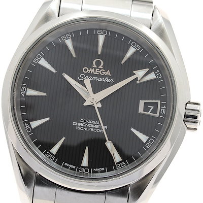 オメガ OMEGA 231.10.39.21.01.001 シーマスター アクアテラ デイト コーアクシャル 自動巻き メンズ 保証書付き_888075【中古】 475,600円