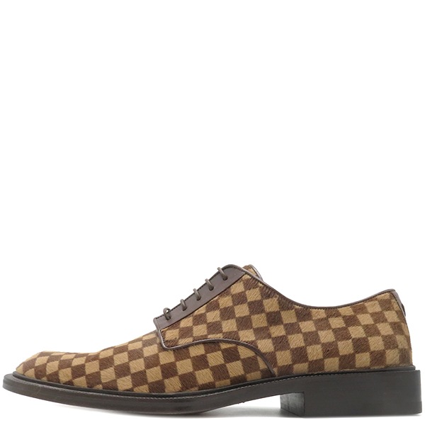 ルイヴィトン LOUIS VUITTON ドレスシューズ プレーントゥ ハラコ ブラウン ＃6 1/2 ビジネスシューズ 1A441L ST1010 【保存袋】【中古】