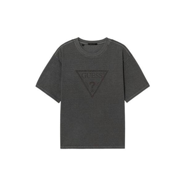 M 半袖Tシャツ NQK MQ2K9420_DGY メンズ ピグメント トライアングルプリント 半袖Tシャツ_DARK GREY