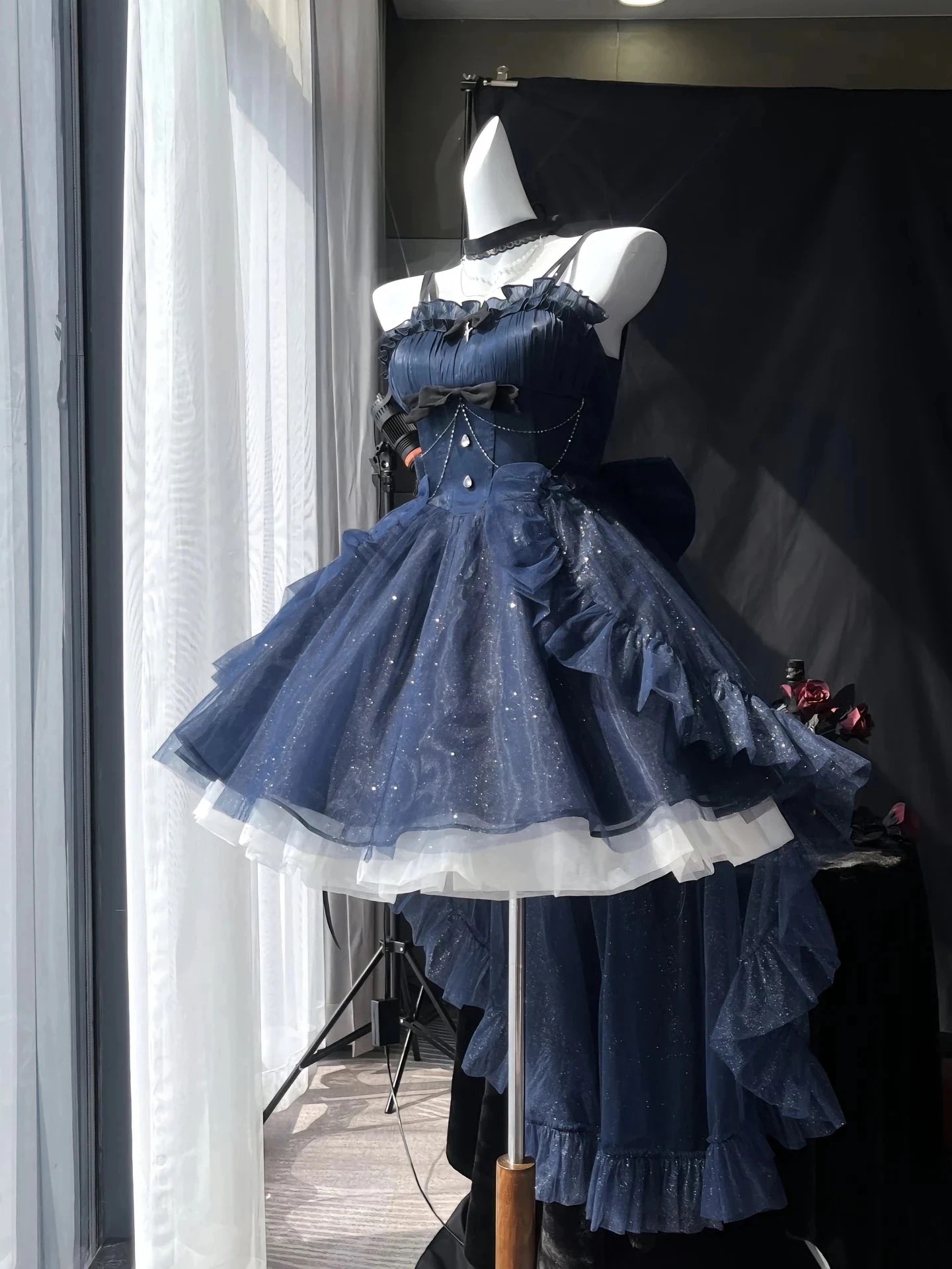 ブループリンセスライトプリンセスかわいいテール重工業チュチュコスプレ