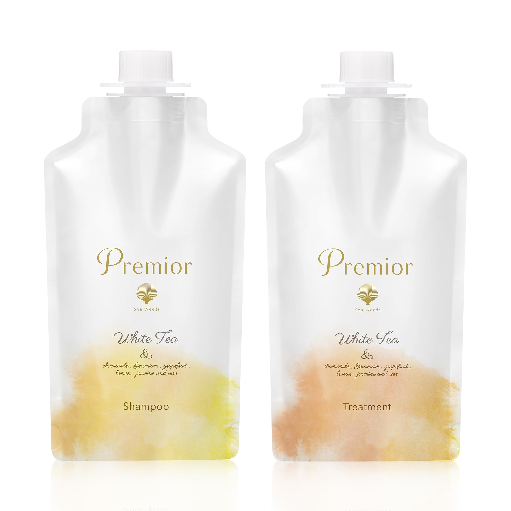 ラサーナ (La Sana) プレミオール シャンプー＆トリートメント ホワイトティーの香り 詰め替え用セット