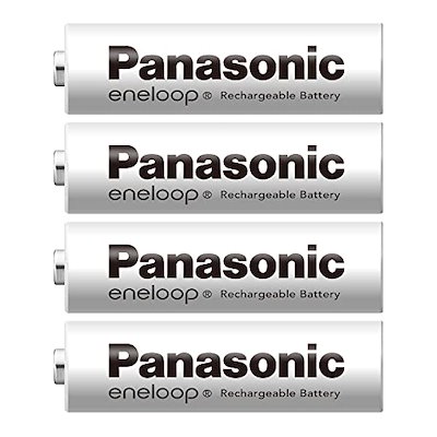 他サイト： パナソニック(Panasonic)【Amazon.co.jp限定】 パナソニック エネループ スタンダードモデル [最小容量2000mAh/くり返し回数600回] 単3形 充電池 4本パック BK-3の商品画像