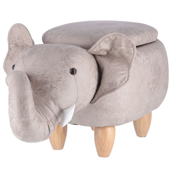 アニマルスツール 収納付き ゾウ 34926 不二貿易