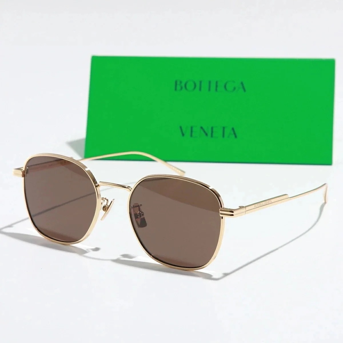 BOTTEGA VENETA ボッテガヴェネタ サングラス BV1014SK レディース メンズ ウェリントン型 メタルフレーム フルリム ロゴ アイウェア 003
