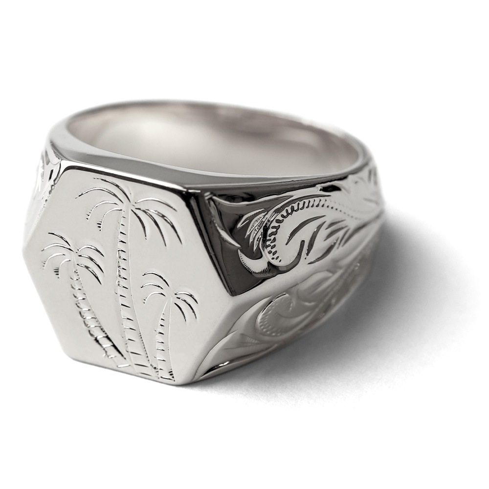 BFF 印台リング ヤシの木 [bffr015-s-l]