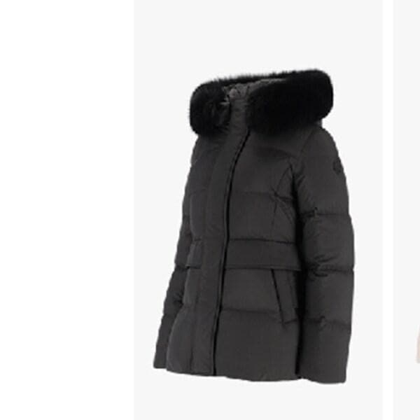 女性ファー フード 軽量 ダウン ジャンパー 6K-82004-199_US