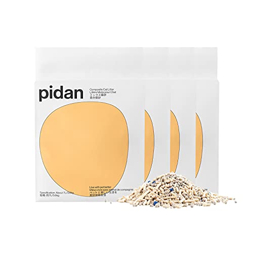 pidan 猫砂 おから ベントナイト 固まる 混ぜる 脱臭 抗菌 瞬間吸収で消臭 トイレに流れる 天然素材 臭みから解放 香りある (混ぜる-7L/3.6kg4袋) 6,249円