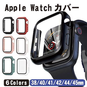 【ケース+フィルムの一体型】Apple Watch SE Apple Watch Series 6 ケース カバー アップル ウォッチ スマートウォッチ フルカ ...