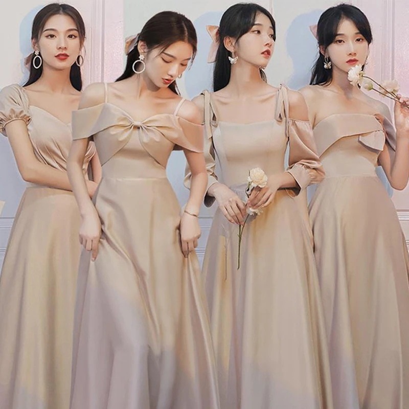 韓国かわいいワンピースドレス結婚式 お呼ばれパーティードレスロングドレス 5,719円