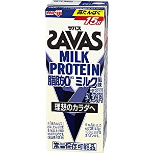 【ケース販売】明治 ザバス(SAVAS) MILK PROTEIN 脂肪0 ミルク風味 200ml2