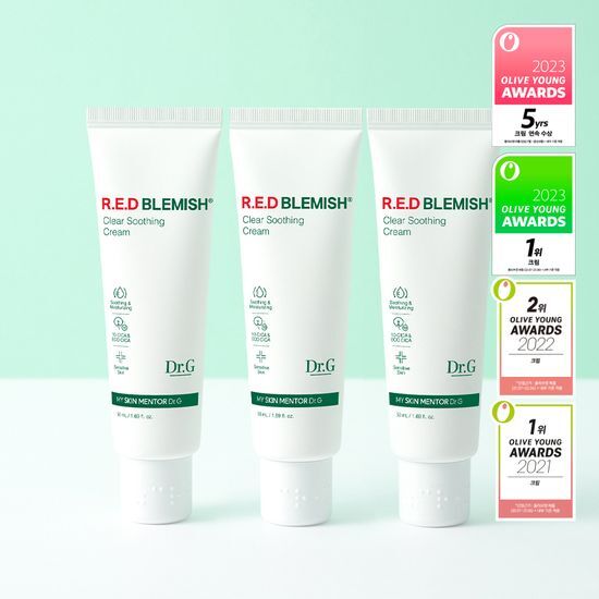 レッドブレミッシュクリアスージングクリーム50ml*3個 / 韓国コスメ 1位クリーム 低刺激 水分ケア 保湿 鎮静 乾燥 敏感肌