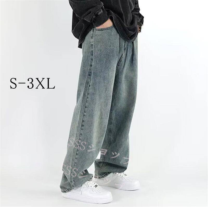 2026年初の販促デニムパンツ メンズジーンズ ビッグシルエット ジーンズ ワイドパンツ メンズ ワイドパンツ デニムパンツ ストレート 太め ゆったり ジーパン ジーンズ きいサイズ　オールシー2件