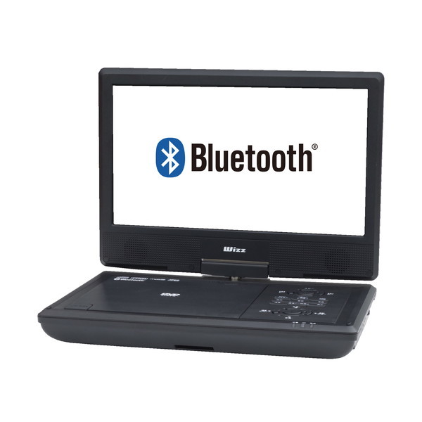 WPD-BT1070 ホワイト Wizz(ウィズ) [10.1V型ワイド ポータブルDVDプレーヤー (Bluetooth搭載)]