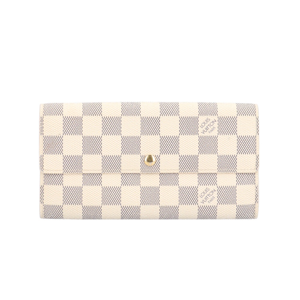 ルイヴィトン ポルトフォイユ サラ ダミエアズール 長財布 ダミエアズールキャンバス N61735 LOUIS VUITTON 中古