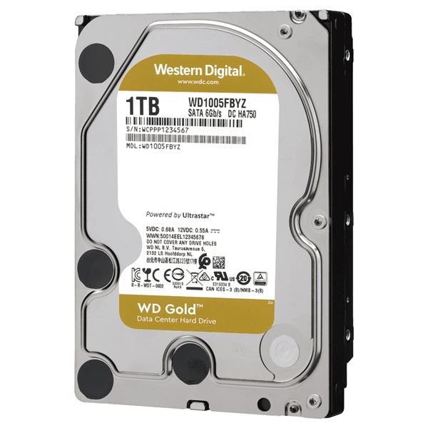 WESTERN DIGITAL WD Goldシリーズ 3.5インチ内蔵HDD 1TB SATA6.0Gb/s7200rpm/class 128MBキャッシュ搭載 512n WD1005FB 16,151円