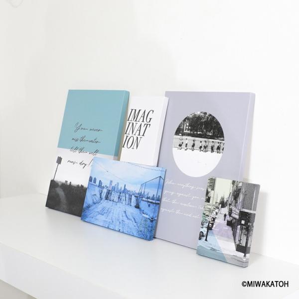 ファブリックパネル アートフレーム 飾り おしゃれ ナチュラル 壁掛け ウォールデコレーション 風景 情景 街並み コラージュ 5枚セット 壁飾 フォトアート