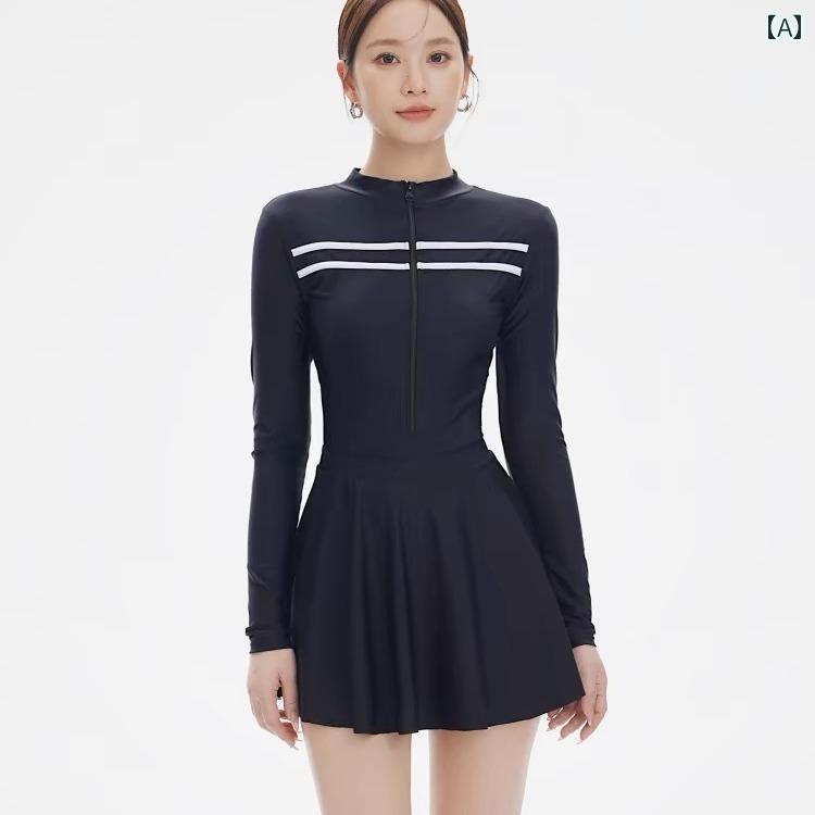 スポーツ 水着 フィットネス ウェア ワンピース スイムウェア 海 プール マリンスポーツ レジャー アウトドア 夏 体型カバー レディース 韓国