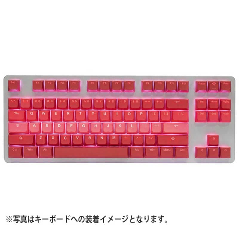 Tai-Hao　BOBO PBT BACKLIT Type Rosy Clouds ゲーミングキーキャップ ローズ　BOBOROSYCLOUDSKS