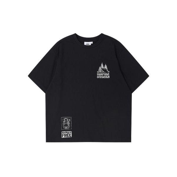 JR2TSU214 共用キャンプレタリンググラフィックオーバーフィット半袖Tシャツ_P422099917