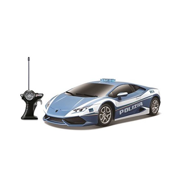 Maisto 1:14 Scale Lamborghini Huracan LP 610-4 Polizia Radio Controlled Model Car (Blue) 並行輸入品