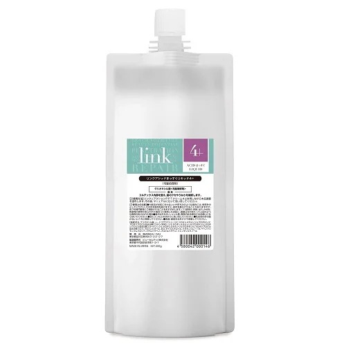 [国内正規品]リンク アシッドまっすぐリキッド4+ 500ml Link 髪質改善 髪管理 グリオキシル酸 ケラチン 熱反応 クセ毛 エイジング毛 ヒートPPT エルカラクトン