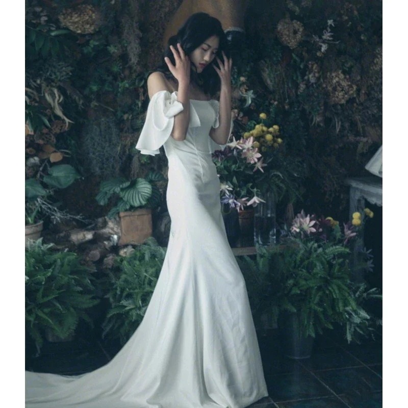 ビーチフォト ドレス パーティードレスウェディングドレス 白ワンピース披露宴 前撮り後撮り 結婚式二次会花嫁ドレス 9,012円