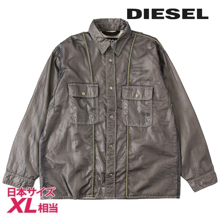 長袖シャツ メンズ S-U24 シースルーオーガンジー ダブルシェル die-m-t-f4-317