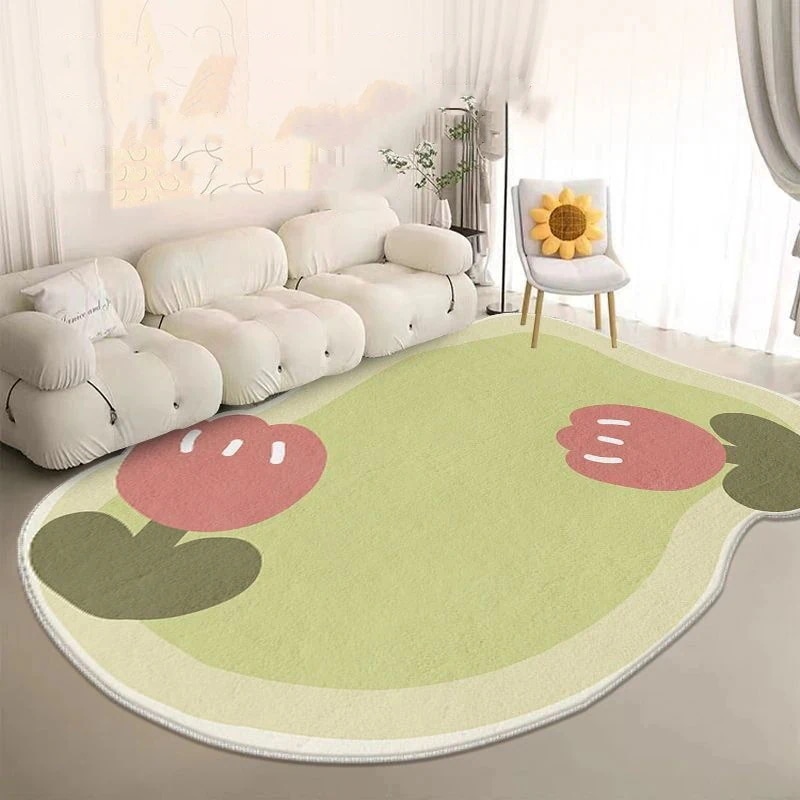 家庭用 リビング イミテーション カシミヤ 不規則 絨毯 ソファー たたみ 異形 カーペット(ガラス瓶)