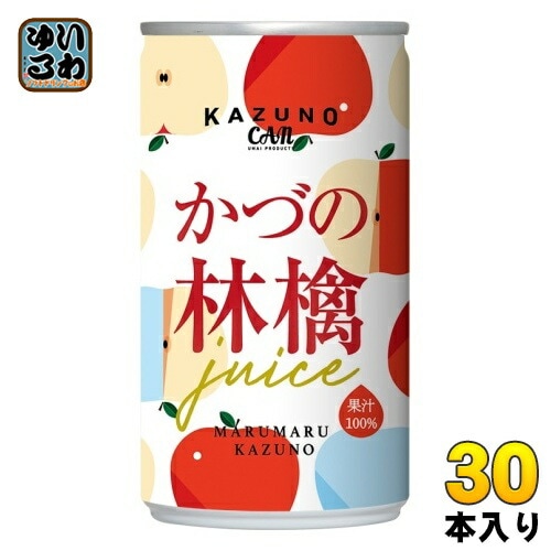 ノリット・ジャポン かづの林檎ジュース 195ml 缶 30本入 果汁飲料 りんごジュース ストレート 果汁100%