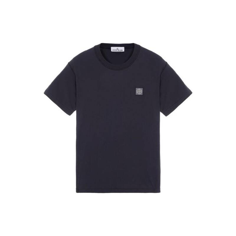 ディモント 23SS ストーン メンズ ワッペンパッチ 半袖（ネイビー） 101523757 A0020