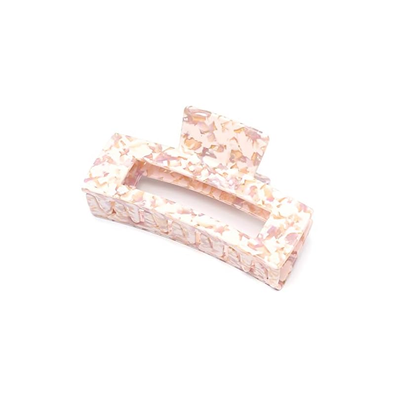 QinGoo 特大 大きめ スクエア 髪留め クリップ しっかり バンスクリップ ヘアクリップ 人気 ヘアアクセサリー 可愛い おしゃれ 韓国 13cm(Muddy Purple) 5,785円