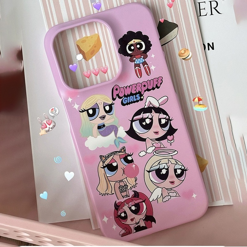 Apple Ins Xiaomi 14 携帯電話ケース 15 パワーパフガールズ 13 カップル Iphone15 プロスフィルム新年 Iphone13 はシェルに当たりません 15pro 新しいスタ