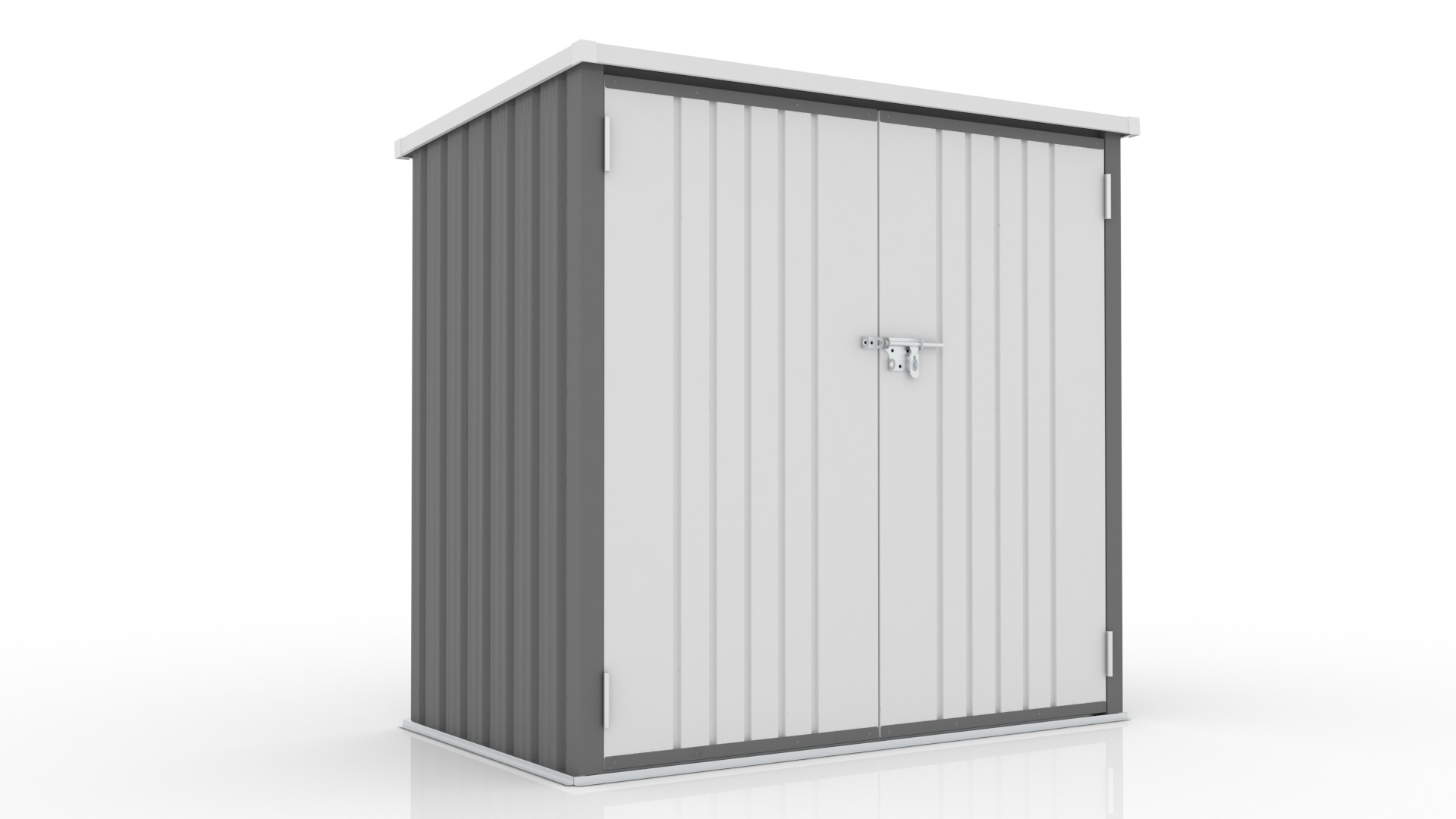 【国内出荷は送.料.無.料】屋外収納庫 大容量 大型 屋外収納箱 ストッカー 外用 ベランダ 屋外 収納ボックス 金属製 1600L 両開きドア 施錠可能【底板なし】1832