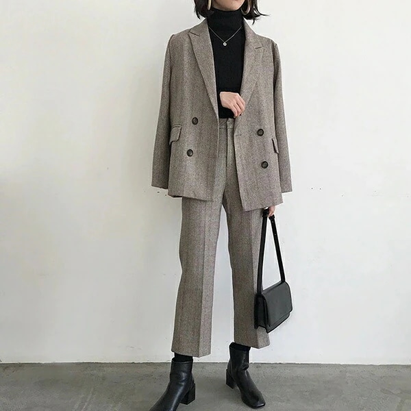 スーツ レディース パンツスーツ セットアップ ジャケット パンツ 2点セットレディースファッション スーツ セットアップ パンツスーツ