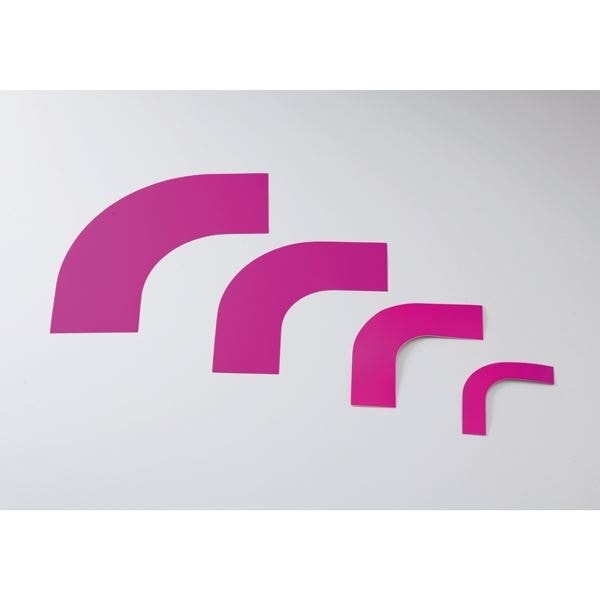 ガードテープ用コーナーテープ GTL-50RP カラー：赤紫 50mm幅[10枚1組]