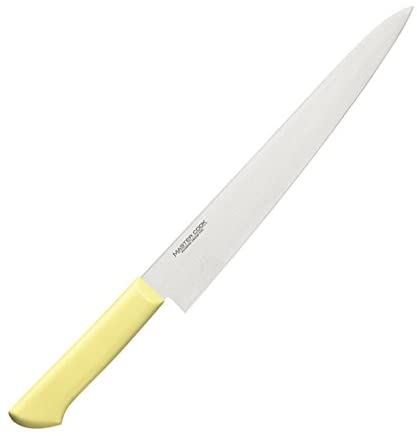 片岡製作所 マスターコック 抗菌カラー包丁 MCSK-240 筋引き包丁 24cm イエロー