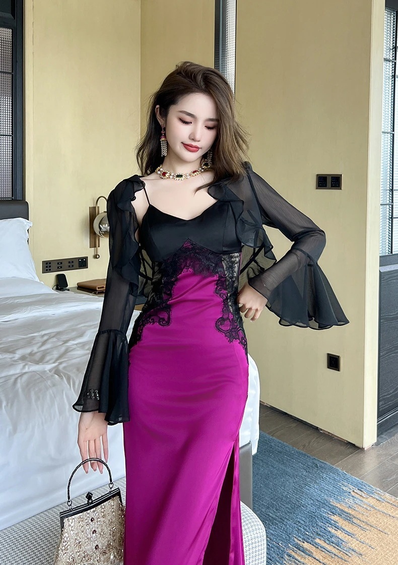 【JY.上品】 2024夏新品 シフォンカバー フリル チュールカバー 日焼け止め ワンピースブラウス ワンピースカーディガン ドレス パーティー キャバ 大人 同窓会 披露宴 卒業式 結婚式 演奏会