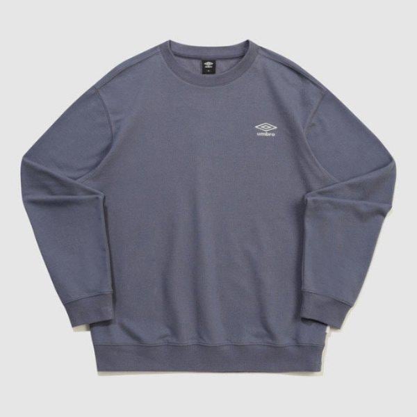長袖Tシャツ VQA UQ323CFS93-DLV エッセンシャル スモールロゴ スウェットシャツ NIGHTSHADOW BLUE