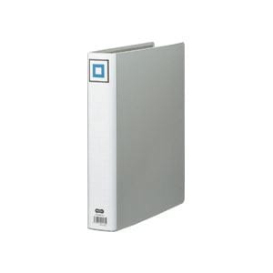 （まとめ）両開きパイプ式ファイルV A4-S 40mmとじ シルバー 30冊[x3セット]