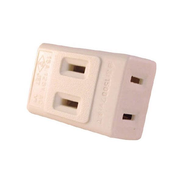 （まとめ） 明工社 15Aトリプルタップ（乳白）MR2965W1 1個 [x50セット]