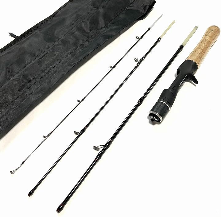 4.6フィート ベイトパックロッド 4ピースUL グラスファイバー ウルトラライト トラウトロッド ルアー トラベルロッド 渓流ベイト 岩魚 (ブラック, 4.6ftベイト4ピースUL)