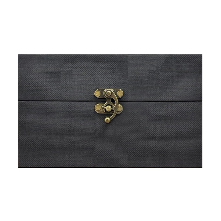 Lサイズ ビンテージ留め具蛇腹ポーチコラージュ ステッカー 素材 収納