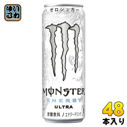アサヒ モンスターエナジー ウルトラ 355ml 缶 48本 (24本入×2 まとめ買い) エナジードリンク 炭酸飲料 ゼロシュガーエナジードリンク